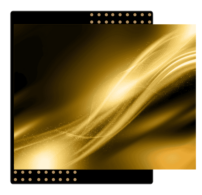 Abstract gold ripple visual symbolizing brand momentum and cultural impact