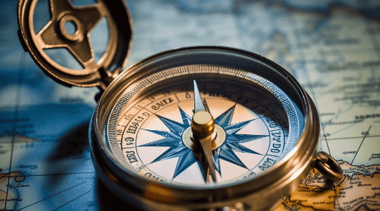 Compass representing brand direction for the Ignition Strategy Package
